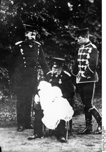 Kaiser Wilhelm I. mit Sohn, Enkel und Urenkel