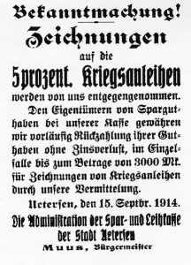 433px-Uetersen_Bekanntmachung_Kriegsanleihe_1914