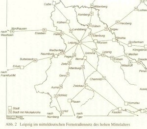 Fernstrassennetz_um_Leipzig_mit_Nikolaikirchen_Blaschke_in_Messeband_1_S._65