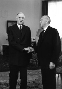 Bonn, Konrad Adenauer und Charles de Gaulle