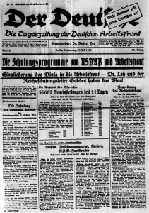 Dintaeingliederung DAF-Zeitung 1933 Pressemappe 20. Jhdt. Doc. 00005 red