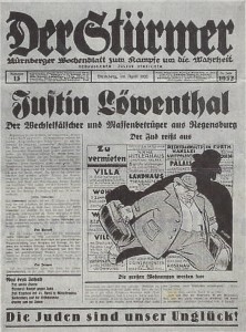 Hetzblatt Der Stürmer von 1932
