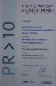 PR-Preis 2010 Finalist Krise Wadan Werften red