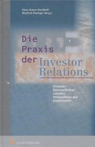 Cover Kirchhoff Piwinger Praxis der IR 2. Aufl. 2001