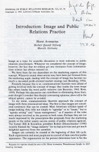 Avenarius 1993 in PR-Fachzeitschrift erste Seie