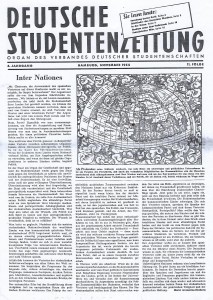 Deutsche Studentenzeitung 1954