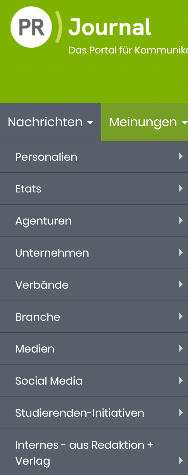 Entwicklung des führenden Online-Branchenmediums für PR | PR-Museum.de
