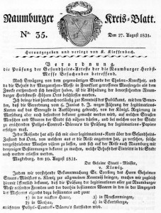 1831-08-27 Messe Cholera Kontrollen an Str. bearb