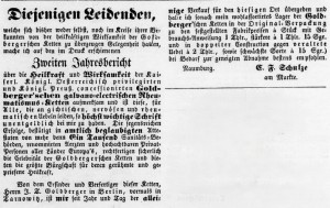 1850-06-05 Anzeige zur Petri-Pauli-Messe NMB textl bearb