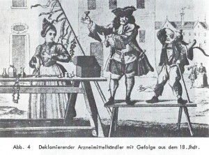 Abb. Deklam. Arzneihändler 18. Jh. Zimmermann S. 52