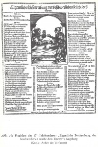 Flugblatt Wurmseuche 17. Jh. Deneke S. 50