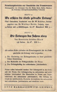 Hinweis Schöne & Schöne Rietz bearb Rückseite von Schöne-Rietz