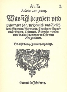 Schöne 1939 Aviso I 15.1.1609 Titel bearb